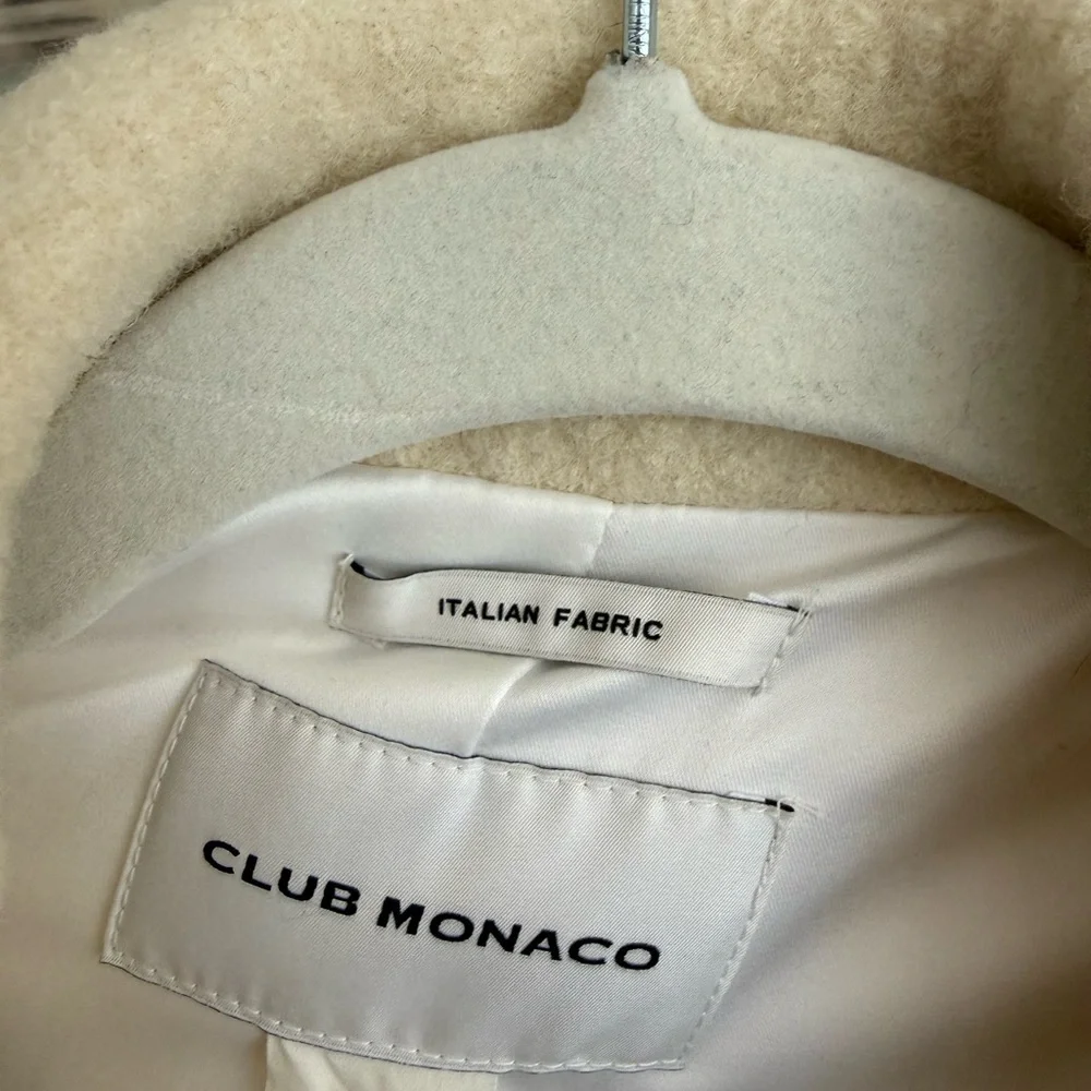 Club Monaco Cream Trench Coat - Picture 3 of 3